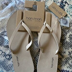 Hari Mari Tan Flip Flops